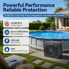 MICOE 18000 BTU Pool Heater for Above Ground Pool Up to 5500 Gallons