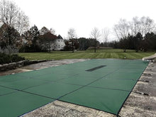 WaterWarden Solid Vinyl Pool Safety Cover – 18’ x 36’ Rectangle Pool with Center End Step – UL Classified to ASTM F1346 Safety Standard – 15-Year Warranty – 4,000 lb Break Strength – Hardware Included