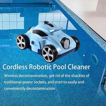 EliteBloom Cordless Robotic Pool Cleaner,Robotic Pool Cleaners, Up to 110 Mins Runtime, Pool Vacuum with Top Handle and Filter, Dual-Motor, for above Ground Pools