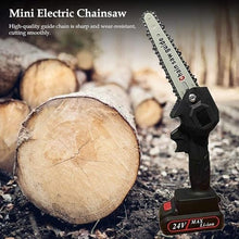 Mini Chainsaw, Electric Chainsaw,6 Inch Cordless Saw The Battery-Operated Mini Wood Cutter with 2 Rechargeable Battery for Garden and Outdoor(Black,1 battery)