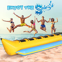SereneLife Inflatable Floating Banana Boat Yellow