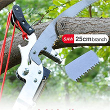 Extendable Pruning Saw, 18FT/24FT Telescopic Pole Saw Use on Pole or By Hand Extendable Saw and Trimmer Long Reach Tree Saw-18FT