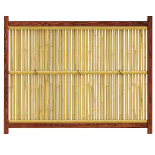 DECORN Wood Garden Fence Privacy Fence Screen Outdoor Wooden Landscape Edging Decorative Border for Yard Patio Pathway Courtyard Maintenance, 59.1" L,A-47.2" H
