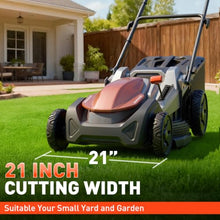 21 Inch Electric Lawn Mower Cordless, 2×20V 8.0Ah Brushless Push Mower