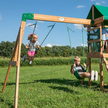 Backyard Discovery Buckley Hill Wooden Swing Set Green