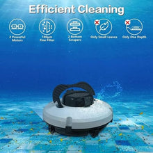 KANGJIEM Cordless Automatic Pool Cleaners, 120 Minutes Wall Climbing Pool Cleaning Robot, Fully Automatic Pool Vacuum Cleaner with Upgraded Ultra-Fine Filters