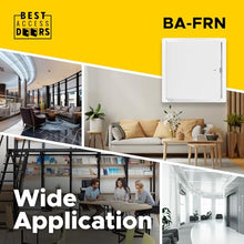 Best 24" x 36" Uninsulated Fire Rated Metal Access Panel – Uninsulated Wall Access Door with Flange, 1-1/2 Hour Rated, 16-Gauge Cold-Rolled Steel, Self-Latching, LEED Compliant, BA-FRN