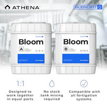 Athena Blended Bloom A&B 2 Part Flowering Fertilizer Hydro & Soil 5 Gal