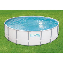 Summer Waves Elite 16' x 48" Round Metal Frame Pool with Deluxe Accessories White