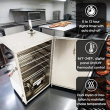 TECHTONGDA Electric Smoker 25.4 Gallon Digital Vertical Meat Smoker 12Hour Sausage Smoke Oven 5 Detachable Racks 95-248℉