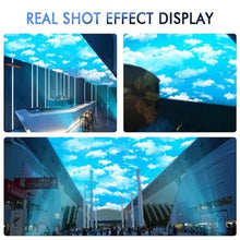 FinOti 105w,Blue Sky and White Clouds Advertising Projector Outdoor Park Ground Floating Move Picture Creative Logo Pattern Custom Spotlight Commercial Store Display Spot Light Led