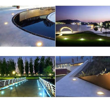 SDdPulse Outdoor Buried Lights - LED Landscape Lamp,30° Angle Adjustment Ground Spotlight, IP67 Waterproof Polarized Floor Lamp, for Garden Courtyard Decorative Lighting,Warm White Color-36W
