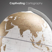 Waypoint Geographic 16" Vasco Da Gama Globe with Wood Stand White