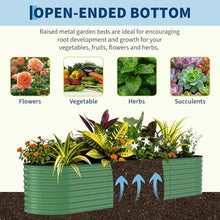 Festisoul 4-Pack 8x2x1.5ft Galvanized Raised Beds – Safety Edges, Rust-Resistant