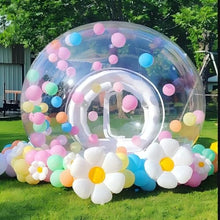 EJIA Clear Inflatable Bubble House for Kids with Blower & Pump White