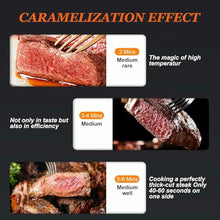 WZUOPG Portable Steak Grill, Stainless Steel Tabletop Quick Cooking Steak Grill, Countertop Broiler for Meat, Seafood, Veggies