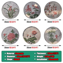 Elitix Stepping Stone Flower Carving Stones Classical Style, Decorative Walkway Stepping Stone for Outdoor Garden Flowerbed, Lawn Step Yard Stones for Pathway(Color:Peony,Size:3 pcs)