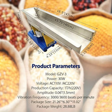 IntXanth Mini Electromagnetic Vibrating Feeder 1 Ton/Hour Shaking Feeding Machine GZV-3 with Controller, 3000/3600 BPM for Food, Chemical, Mining & Grain Processing 110V/220V