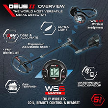 XP Deus II WS6ST Master: FMF 11" Coil, Headphones Metal Detector for Adults