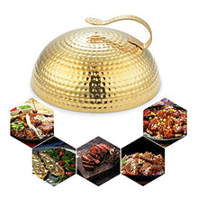 FMOPQ Cheese Melting Dome 9.5 inch/11 inch/11.8 inch Brass Round Basting with Handle for Indoor/Outdoor Grilling Flat Top Cast Iron Steam Cove (Size : 300mm) (280mm)