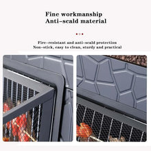 BNEI Outdoor fire Pit, Garden Multifunctional Heating Stove, Metal, with Protective mesh Cover, Suitable for Various Fuels, 81 * 81 * 50cm