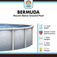 Lake Effect Pools 'Bermuda' 27 ft Round Above Ground Swimming Pool