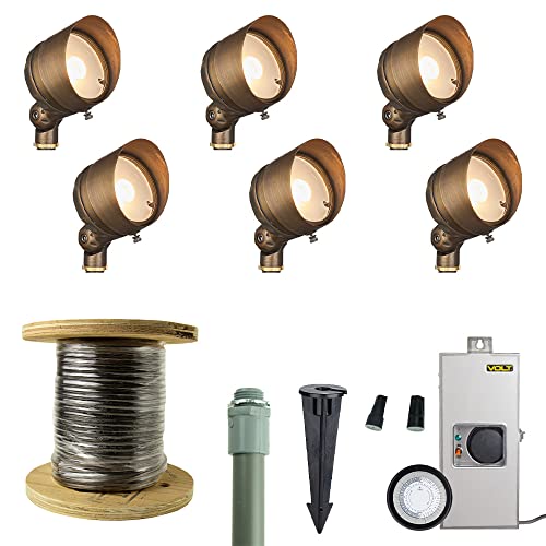 VOLT 12V G4 Infiniti 2700K (500 Lumens) LED Outdoor Spotlight 6-Pack Kit