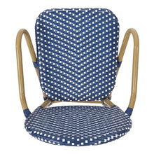 Yzwetcy Outdoor Bistro 3-Piece Set, French Hand-Woven Rattan Bistro Chairs with Table Suitable for Patio Porch Yard Balcony, Aluminum Frame and Wicker Table and Chair Set
