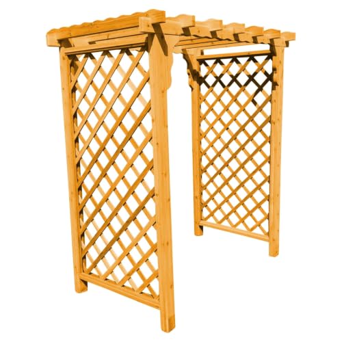 Keystone Amish Co. Manchester Cedar Arbor, 4-Foot, Natural Stain