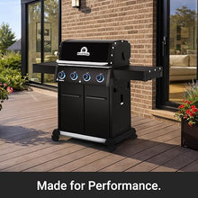 Broil King 674114 Baron 420 Pro Shadow 4-Burner Pellet Ready Propane Gas Grill in Black