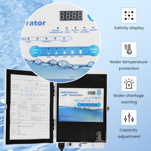 Pomeade Salt Chlorine Generator for Up to 15,000 Gallon Pools - Saltwater System with 2 Year Warranty