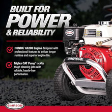 Simpson Cleaning 3400 PSI Gas Pressure Washer, 2.5 GPM Power Washer for Commercial Use, Honda GX200 Engine, 25-Foot Hose, Aluminum Series, 49-State (ALH3228-S)