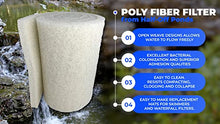 HALF OFF PONDS Poly Fiber Bulk Filter Media Pad for Water Gardens - 1.25 inch Thick - 28" x 120' - FM1.25X28X120