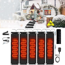 ZGHQHCDRH Outdoor Snow Melting Mats - No-Slip Winter Mats for Driveways, Stairs, and Walkways - Efficient Ice and Snow Removal(40x160cmx5Pcs)