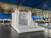 Alessia Cara Inflatable White Castle Bounce House with Slide & Ball Pit