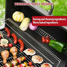 Charcoal Barbecue, Portable Barrel Barbecue with Warming Rack, Air Vents & Wheels, Barrel Charcoal BBQ Grill With Lid Cover, Built-in Temperature Gauge, for Grilling Meat, Fish & Vegetables