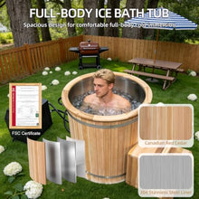 Outdoor Ice Bath Tub with WiFi Control, 1HP Ice Cold Plunge Therapy Chiller