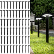 Sunco 60 Pack 2W LED Square Solar Pathway Walkway Driveway Backyard Patio Garden Outdoor Residential Super Bright Light, 120 Lumens, 2CCT 2700K Soft White/4000K Cool White, Dimmable, 3.7V