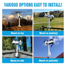 0310 Wi-Fi Weather Station with Solar Outdoor Sensor Rain Gauge