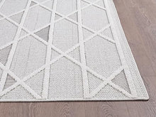 NEW HOME Prestige Moroccan Trellis Textured Area Rug Natural