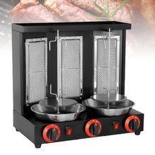 Electric Vertical Barbecue Grill, Gas Barbecue Grill Kebab Machine, Rotisserie Grills 360°Automatic Rotating Grill Oven, Stainless Steel Spinning Broiler Machine