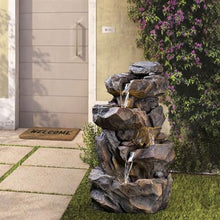 Tabletop Fountain Imitation Stone Rockery Water Fountain Decoration, Outdoor Balcony Garden Courtyard Decoration, Circulation Pool Floor Landscape Decoration Tabletop Water Fountain