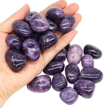 Pebbles Natural Tumbled Stones Lilac Lepidolite Healing Crystal Energy Minerals Specimen Meditation Gems Aquarium Tank Garden Home Decor(Color23,1000g)