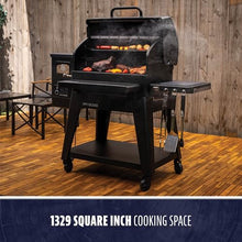 Pit Boss 1300 Navigator Series WiFi & Bluetooth Wood Pellet Grill & Smoker, Flame Broiler and Touchscreen Controller, 1,329-Sq. In. Cook Space, 180°F to 500°F Temp Range, Meat Probe, 30 lb. Hopper