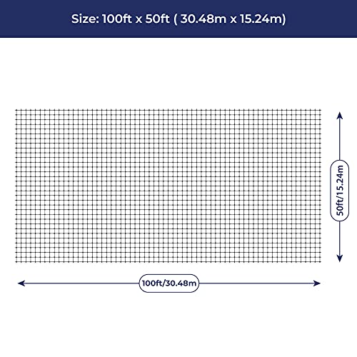 Bird-X Heavy-Duty Netting 50ft x 100ft Black