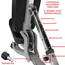 Valor Fitness Adjustable Weight Bench for Flat/Incline Bench Press with Wheels Black