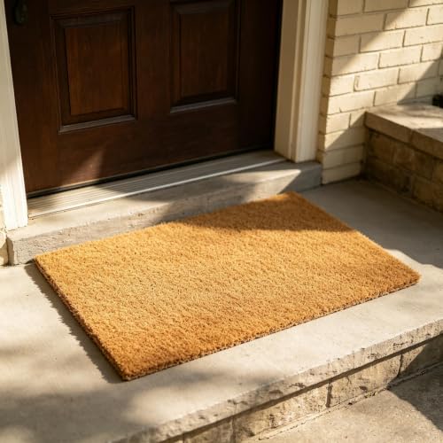 Coco Doormat With Heavy-Duty Backing Non Slip For Outdoor Or Indoor Uses