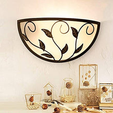 Lamp Post Lights Outdoor,Table Lamps Lights, Pastoral Victorian Retro Style, Iron Material, Glass Shade LED Light Source, Cap Type: E27 * 1, Diameter 32cm, H17cm, 11cm from The Wall for Beds
