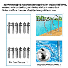DMCHENGMA Swimming Pool Hand Rail with Installation kit - Easy Mount Non-Slip Pool Safety Products Hand Grab Rail (2 PCS), 31.5 x 8.9 x 18.5 in