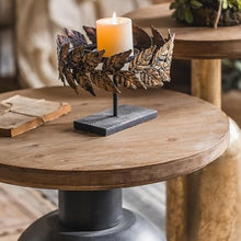 CHmrfvqtus Couch Side Table Vintage Distressed Sofa Side Table, Small Coffee for Guesthouse/Hotel Living Room, Round for Balcony, Bedside Furniture(A1568)